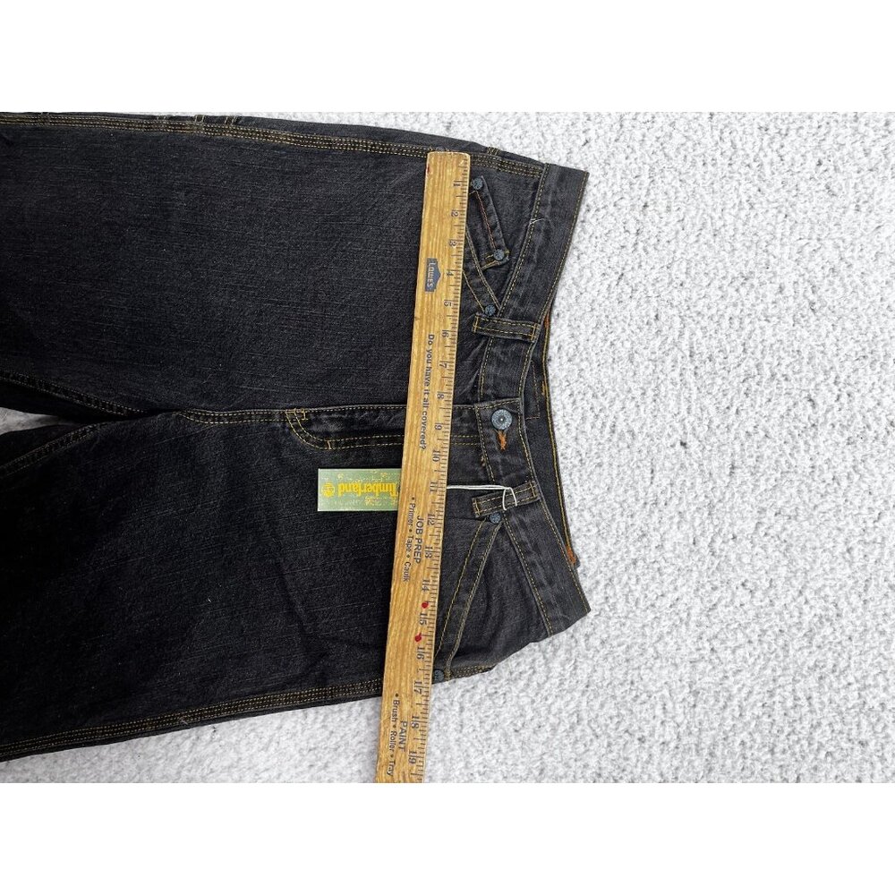 Timberland Jeans Big Boys 20 Relaxed Fit Black Dark Wash Denim High Rise NWT - Picture 8 of 14